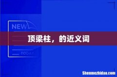 顶梁柱，的近义词