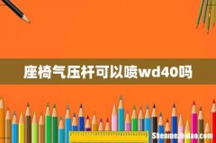 座椅气压杆可以喷wd40吗