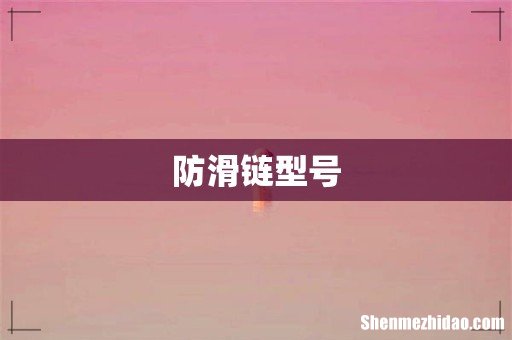 防滑链型号