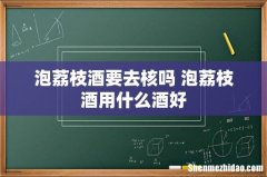 泡荔枝酒要去核吗 泡荔枝酒用什么酒好