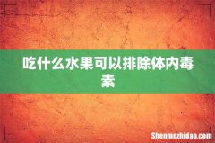 吃什么水果可以排除体内毒素