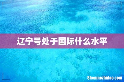 辽宁号处于国际什么水平