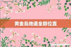 黄金岛地道全部位置