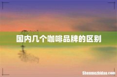 国内几个咖啡品牌的区别
