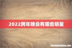 2022跨年晚会有哪些明星