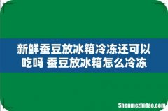 新鲜蚕豆放冰箱冷冻还可以吃吗 蚕豆放冰箱怎么冷冻