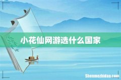小花仙网游选什么国家