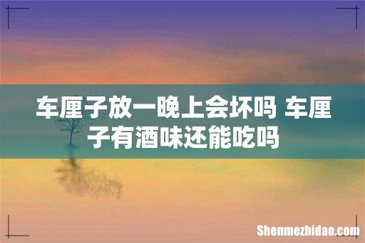 车厘子放一晚上会坏吗 车厘子有酒味还能吃吗