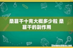 桑葚干十克大概多少粒 桑葚干的副作用