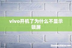 vivo开机了为什么不显示锁屏