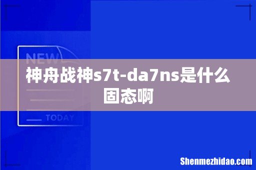 神舟战神s7t-da7ns是什么固态啊