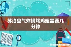 苏泊空气炸锅烤鸡翅需要几分钟