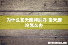 为什么冬天脚特别冷 冬天脚冷怎么办