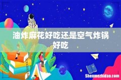 油炸麻花好吃还是空气炸锅好吃
