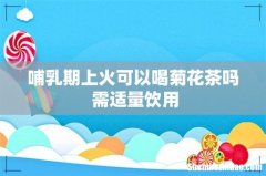哺乳期上火可以喝菊花茶吗 需适量饮用