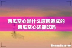 西瓜空心是什么原因造成的 西瓜空心还能吃吗