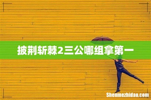 披荆斩棘2三公哪组拿第一