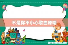 不是你不小心歌曲原唱