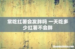 常吃红薯会发胖吗 一天吃多少红薯不会胖