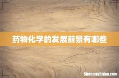 药物化学的发展前景有哪些