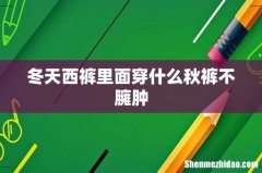 冬天西裤里面穿什么秋裤不臃肿