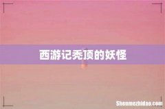 西游记秃顶的妖怪