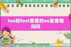 too和foot里面的oo发音相同吗
