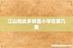 江山如此多娇盖小学在第几集