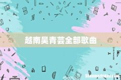 越南吴青芸全部歌曲