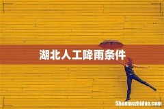湖北人工降雨条件