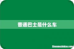 普通巴士是什么车