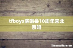 tfboys演唱会10周年来北京吗