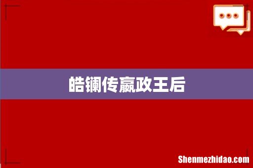 皓镧传嬴政王后