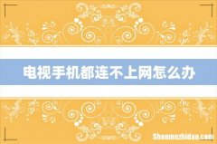 电视手机都连不上网怎么办