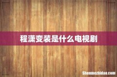 程潇变装是什么电视剧