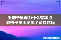 脆柿子里面为什么有黑点 脆柿子里面变黑了可以吃吗