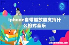 iphone自带播放器支持什么格式音乐