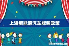 上海新能源汽车牌照政策
