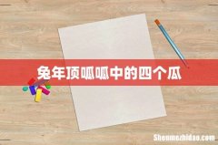 兔年顶呱呱中的四个瓜