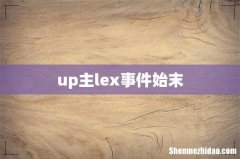 up主lex事件始末