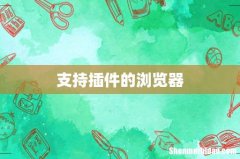 支持插件的浏览器