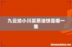 九云给小川买葱油饼是哪一集