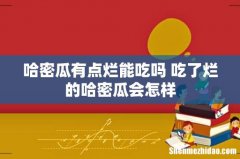 哈密瓜有点烂能吃吗 吃了烂的哈密瓜会怎样