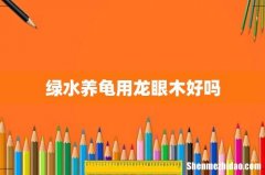 绿水养龟用龙眼木好吗