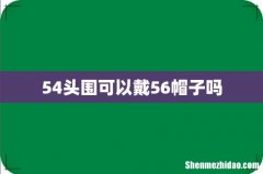 54头围可以戴56帽子吗