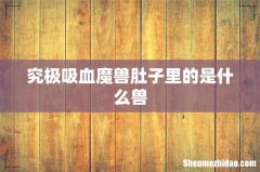 究极吸血魔兽肚子里的是什么兽