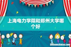 上海电力学院和郑州大学哪个好