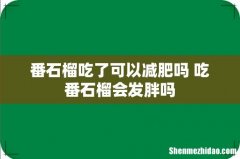 番石榴吃了可以减肥吗 吃番石榴会发胖吗