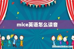 mice英语怎么读音