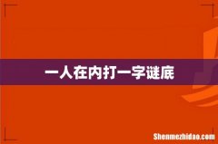 一人在内打一字谜底